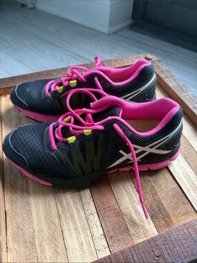 Asics Black Pink Athletic Sneakers
